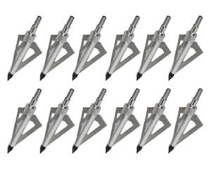 Huntingdoor 12 Pack 3 Fixed Blade Archery Broadheads: Best Fixed Blade Broadhead for Elk
